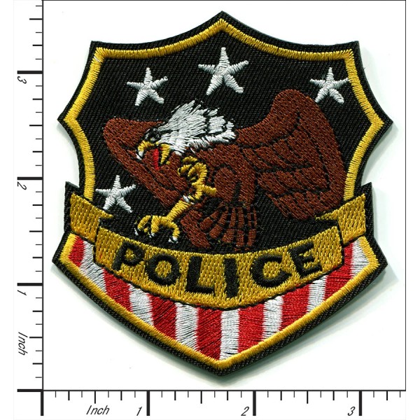 Unbranded 18 Pcs Embroidered Iron on patches Eagle Theme Police