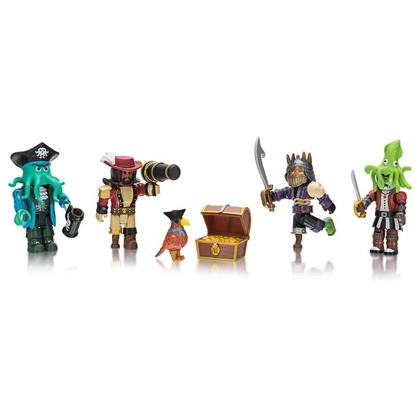 Roblox Action Collection - Pirate Showdown Four Figure Pack [Includes Exclusive Virtual Item]