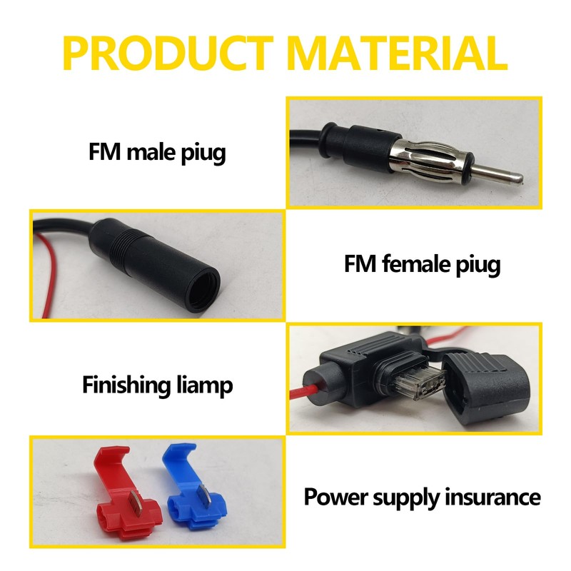 Universal 12V Car cBooster Stereo FM AM Signal Amplifier, Power
