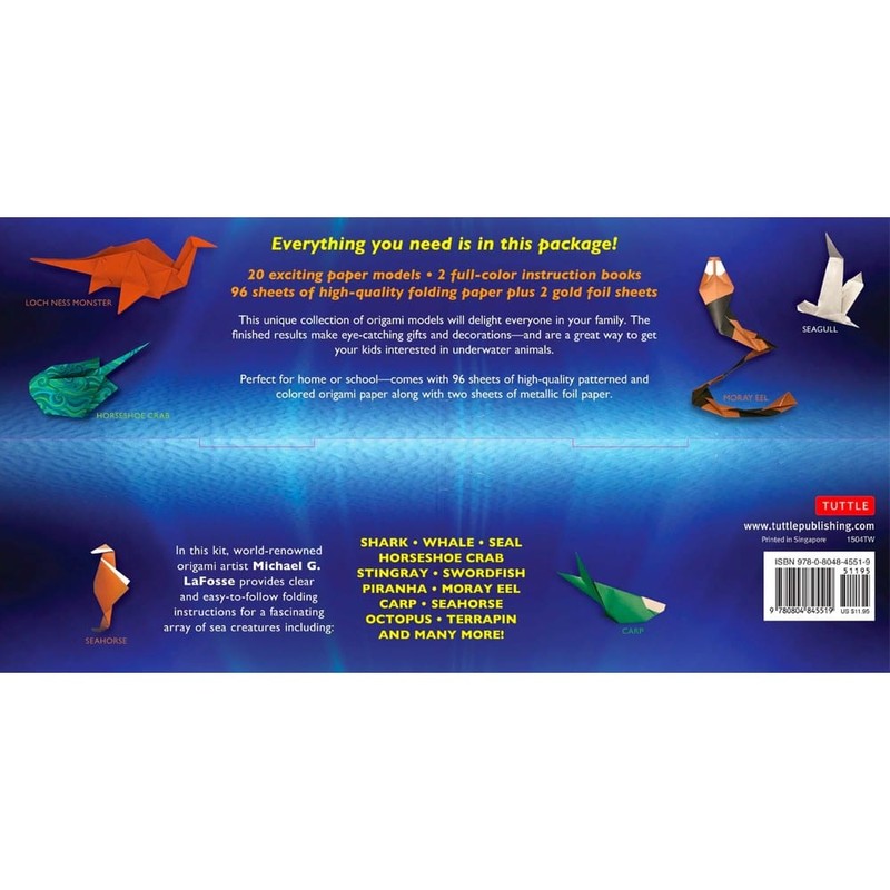 Books Origami Aquarium Kit