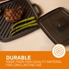 Bruntmor 2-in-1 Pre-Seasoned Cast Iron Reversible Griddle Grill Pan with