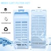 NGeGe 2pcs Washing Machine Lint Filter Net, Blue, Plastic, 15.5x6.3cm/6.1x2.48