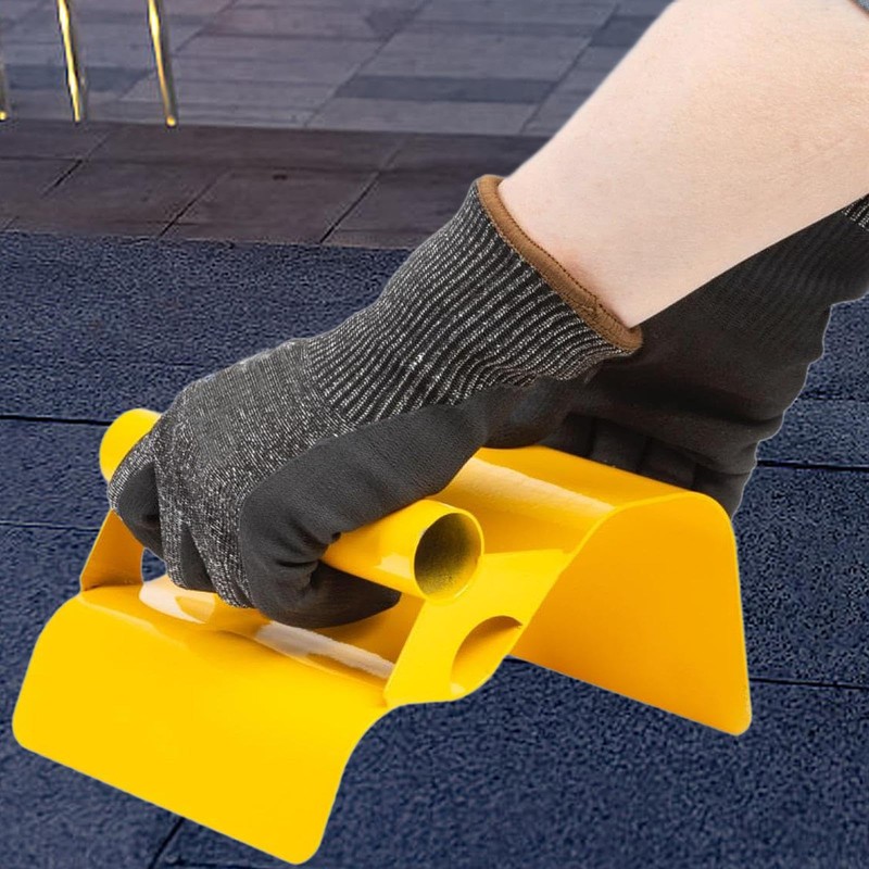 Landscape Trowel Concrete Curb Tool Yellow Plastering Trowel Mortar Hand