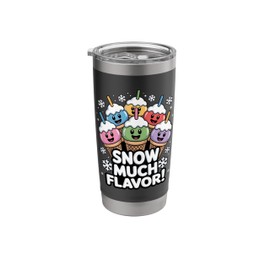 Snow Much Flavor Hawaiian Shaved Ice Festival Design Stainless Steel Insulated Tumbler