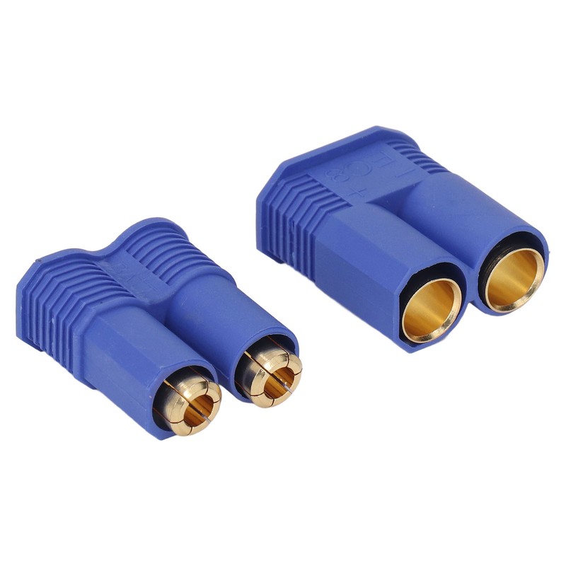 10 Set EC8 Plug 8mm Brass Gold Plated Male Female