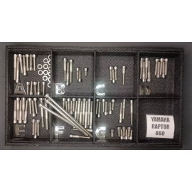 Stainless Cycle Yamaha 660 Raptor Stainless Bolt Screw Engine Set Kit Yfm660 Yfm Polished
