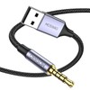 MOSWAG USB to 3.5mm TRRS Audio Jack Adapter with Microphone,