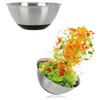 com-four® 2-Piece Stainless Steel Bowl Set - Salad Bowl in