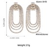 wekicici Dainty Full Rhinestones Statement Drop Dangle Earrings Sparkly Crystal