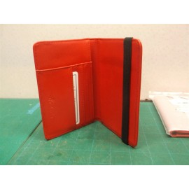 Travelambo- Lot of 2- (red)PASSPORT COVER/CASE - RFID LEATHER BLOCKING STRAP