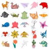 TUIOBUN 50PCS Origami Stickers for Computer,Car,Phone,Scrapbook,Helmet,Water Bottle,Laptop, Skateboard,Luggage,Cute Origami Animal