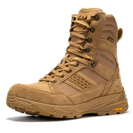 BOTAS PRO Waterproof Tactical Boots Men, 8 Inch Breathable Outdoor Lightweight Hiking Work Military Boots for men(BP22810-11)