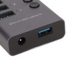 10 Port USB3.0 Hub Splitter Independent Power Supply Charging Data