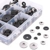 Glarks 320Pcs Stainless Steel Neoprene Backed EPDM Bonded Sealing Washers