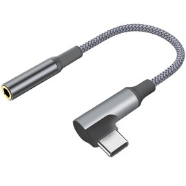 LEIZHAN "TYPE-C to 3.5mm" Earphone Jack Adapter, USB-C & 3.5mm Audio Adapter, Converter, Aux USB-c Earphone Adapter, Flexible, Wide Compatibility, Supports Phone, Volume, Music, Pixel 4, 3, 2, XL,