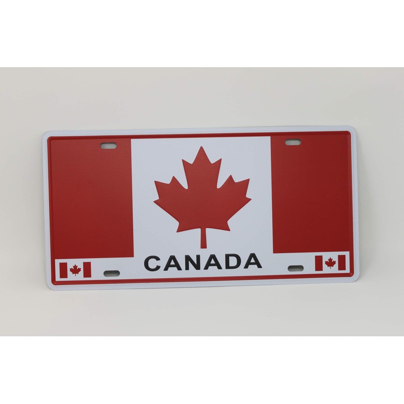 Canada Metal Licence Plate 12" by 6"