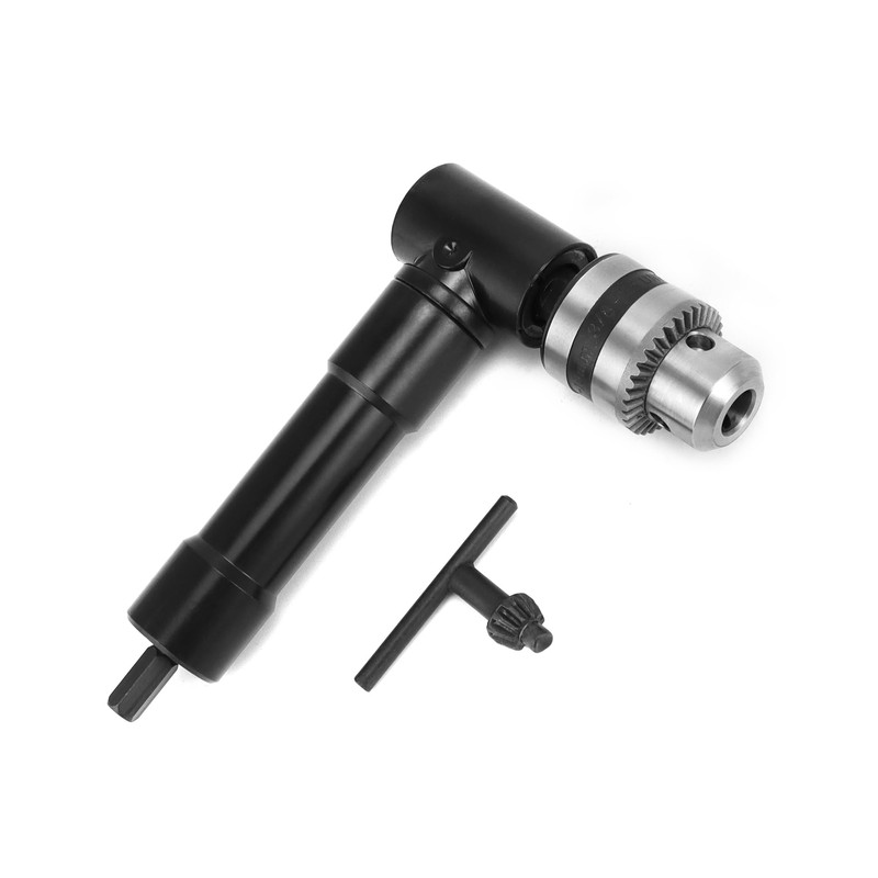 QWORK 90 Degree Right Angle Drill Attachment Adapter with 8mm