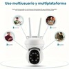 EVENIUT Cámara de seguridad WIFI SMART HD 2K 3.0MP WiFi