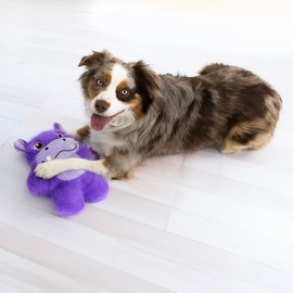 KONG Snuzzles Dog Toy X-Large – Plush Squeaky Dog Toy for Large Breeds – Ultra-Soft, Crinkle Sounds, Durable Interactive Dog Chew Toy for Medium & Large Dogs (Hippo)