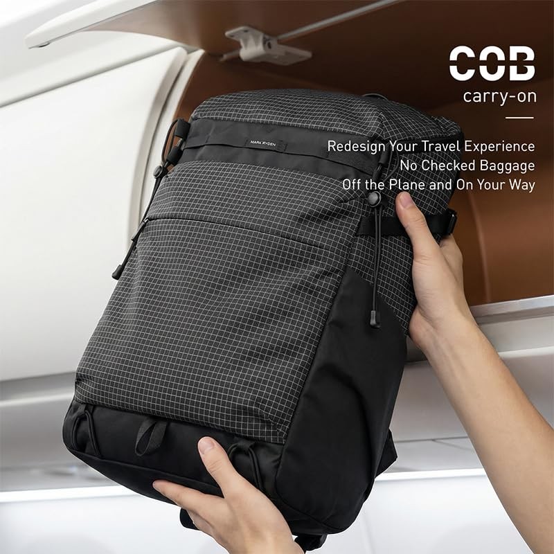 Muzee MARK RYDEN Travel Backpack for Men, Water-Resistant & Ripstop