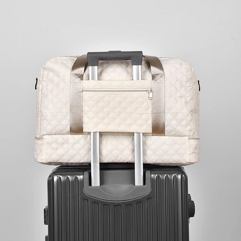 Lightweight Large Capacity Duffle Bag, Stylish Argyle Design, Perfect Carry