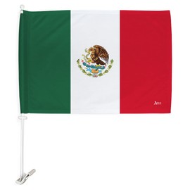 Mexican Car Flag Bandera De Mexico Para Carros Window Clip Pole Mount Kit Truck Rod Auto Accessories Sign Mexicans Independence Day Poster Protest American Mēxihco Mexicanos Cars Decorations Gifts