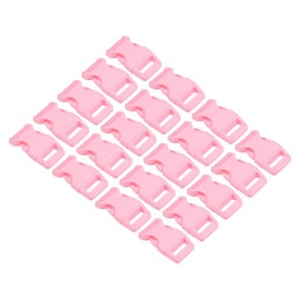 PATIKIL Plastic Buckles, 20 Pack Quick Side Release Clips for Strap, Webbing, Belt, Crafting, Backpack Repair, Sewing Projects, Pink, 11mm