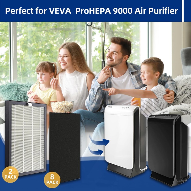 ProHEPA 9000 Replacement Filters Compatible with VEVA ProHEPA 9000 Air
