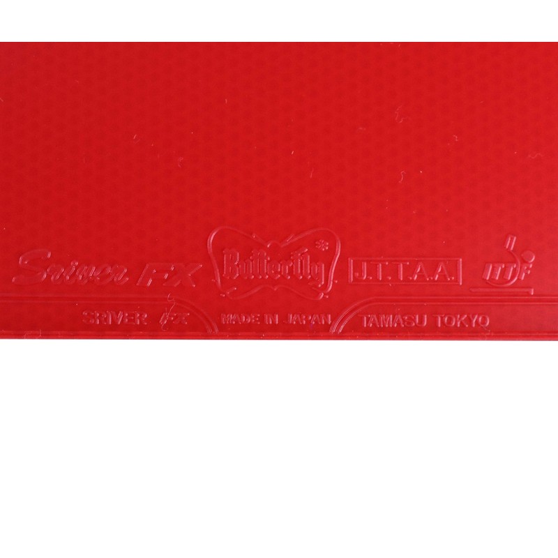 Butterfly 05060 Slaver FX Soft Table Tennis Rubber, Black, Medium