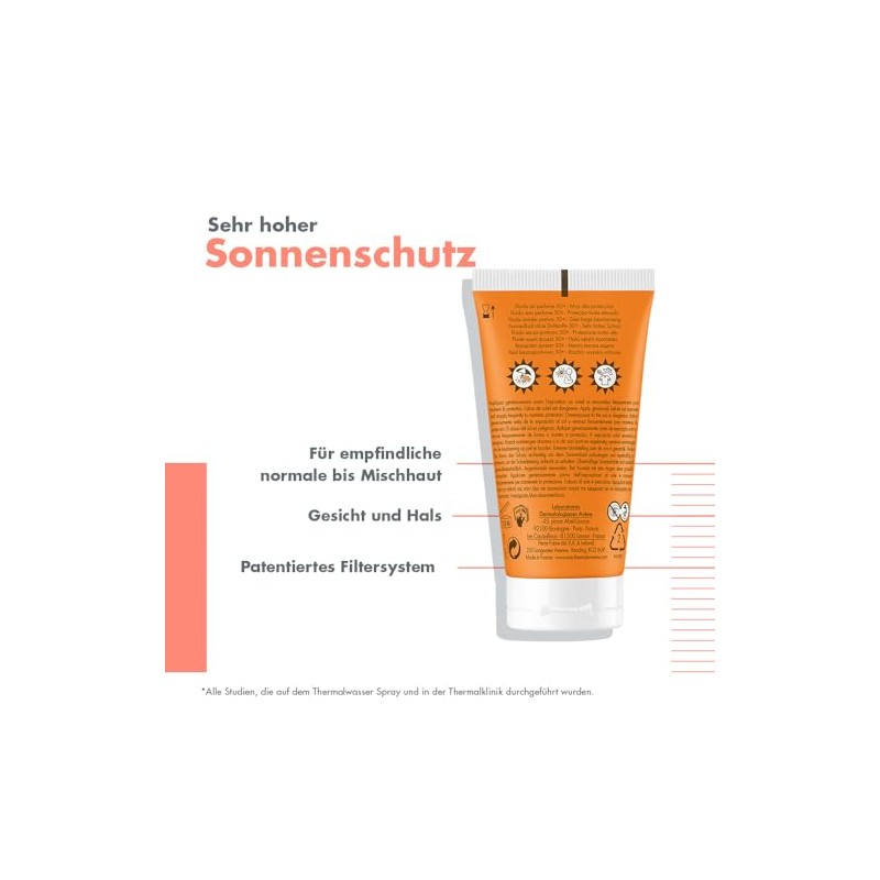 AVENE Sun Fluid SPF 50+ Fragrance-Free 50 ml