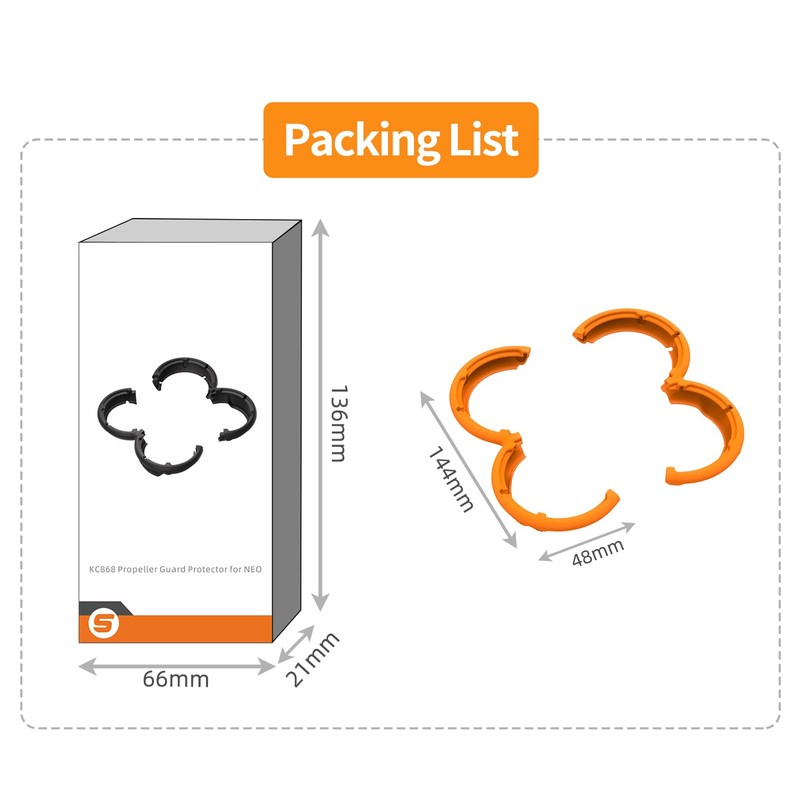 Fututech Protection Ring for DJI Neo Propeller Protector Drone Cover