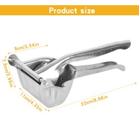 Lunaanda Lemon Squeezer, Citrus Juicer, Stainless Steel Juicer, Manual Hand Press, Lime Squeezer, Orange Squeezer, Robust Fruit Juicer for Lemons, Oranges, Limes, Pomegranates, Lemon Squeezer