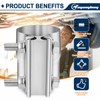 2.25 Inch Exhaust Clamp, 2 1/4'' Lap Joint Band Clamp