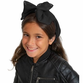 Skeleteen Chiffon Head Neck Scarf - Black Classic Retro Sheer Square Head