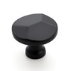 Ravinte 25 Pack Matte Black Round Cabinet Hardware Knobs,Solid Zinc
