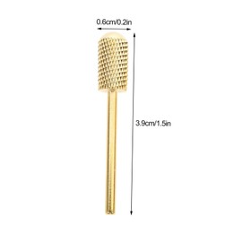 FRCOLOR 3Pcs Nail Drill Bits Tungsten Carbide Nail Grinding Heads Durable Polishing Tools for Manicure Suitable for Nails and Professional Electric Nail Drills