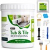 17 oz White Tub and Tile Paint, Semi-Gloss Refinishing Kit