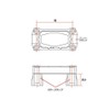 ZETA SX Top Bridge Clamp for Large Diameter Bar Diameter