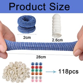 118 PCS Finger Bandages Tubular, Finger Dressings Thumb Bandage, Keeping Dressing Dry and Clean Used for Wound Support and Protection