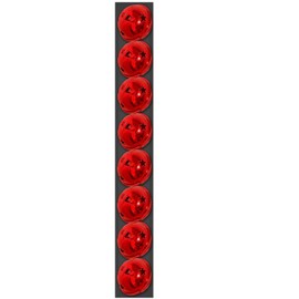 Toyland® 8 X 4cm Red Jingle Bells - Christmas Decorations - Tree Decorations - Christmas Ornaments