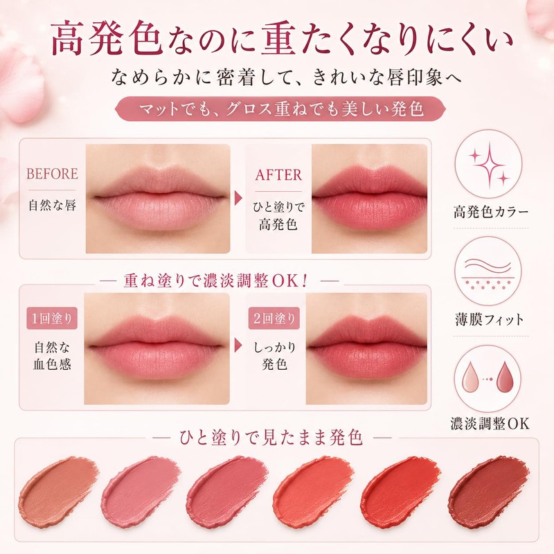 MAVENI Lip Tint, 2-in-1, Matte Lip & Transparent Gloss, 04,