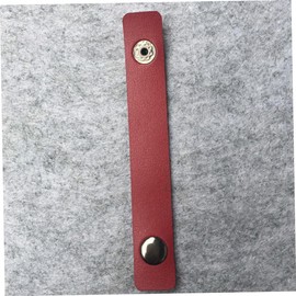 KONTONTY 20pcs Leather Straps Cinch Clips Wire Organizers under Desk Cable Fixing Clips