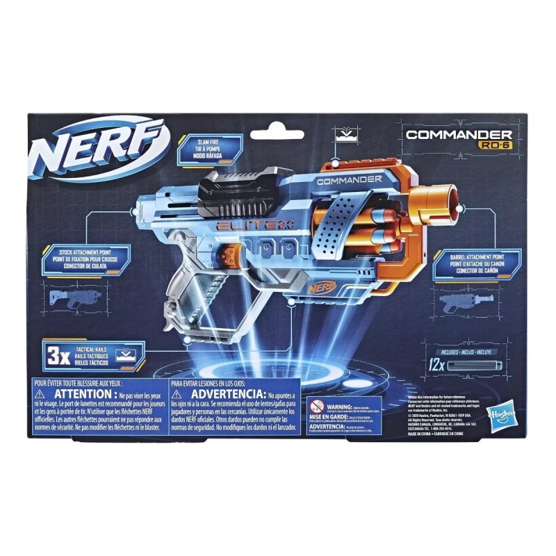 Hasbro Nerf Lazador Nerf Elite 2.0 Rd-6 Commander 12 Dardos