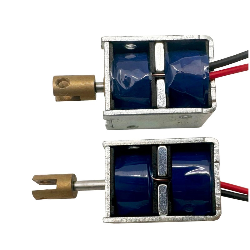 2PCS Mini Push Pull Linear Solenoid Electromagnet 5mm Stroke Open