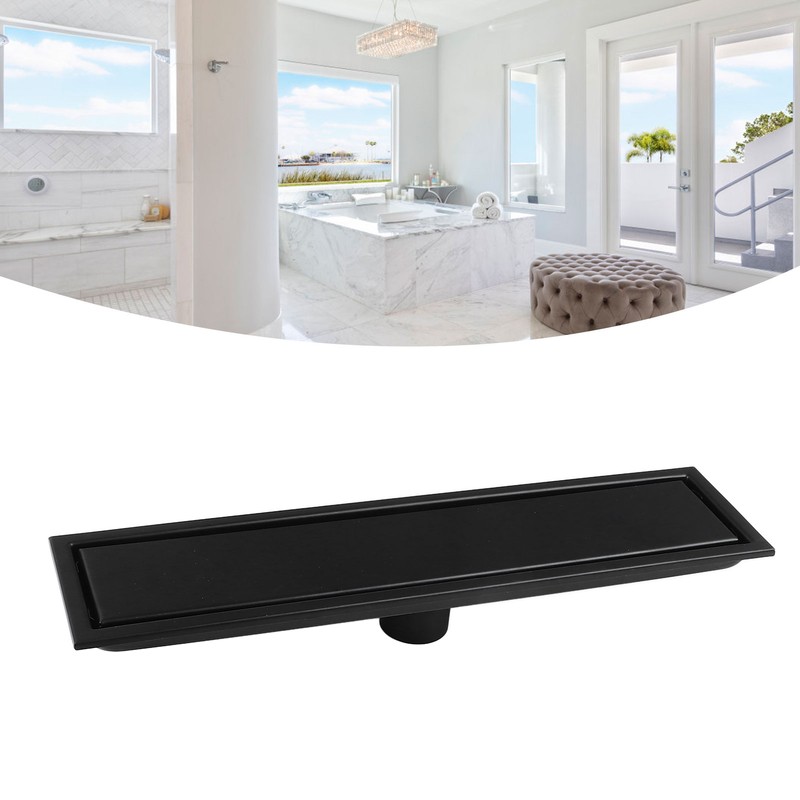 Shower Floor Drain 40cm Long Rectangular Prevent Backflow Odor Fast