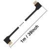 GINTOOYUN Right Angle HDMI Cable, 3ft 90 Degree HDMI Cable