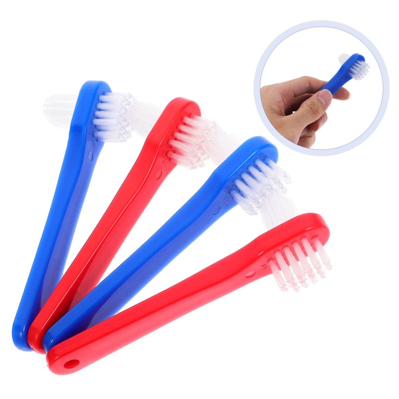 Baluue 4pcs Portable Brush Set Soft Cleaning Toothbrushes for Adults