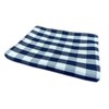 texpot Tablecloth 110 x 220 cm Blue/White Checked Cotton 2