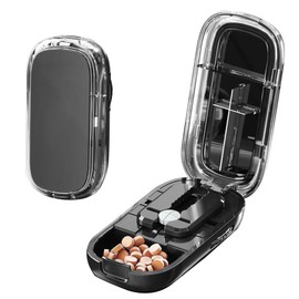 Tablet Divider for All Tablets - Pill Cutter, Travel Tablet Divider for Large and Small Tablets, Medication Divider with Storage Compartment