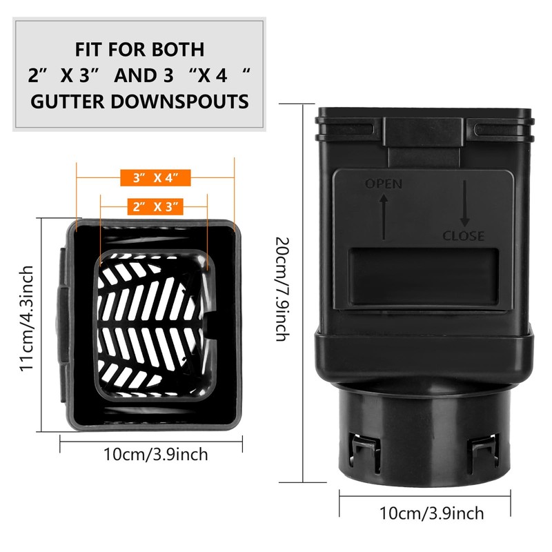 MARKBIT Downspout Filter, Downspout Leaf Filter, Gutter Downspout Guard, Downspout